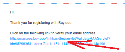 La conferma dell'indirizzo email