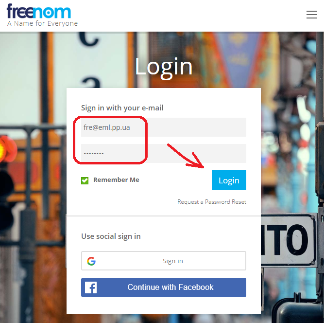 Un passaggio della procedura di registrazione